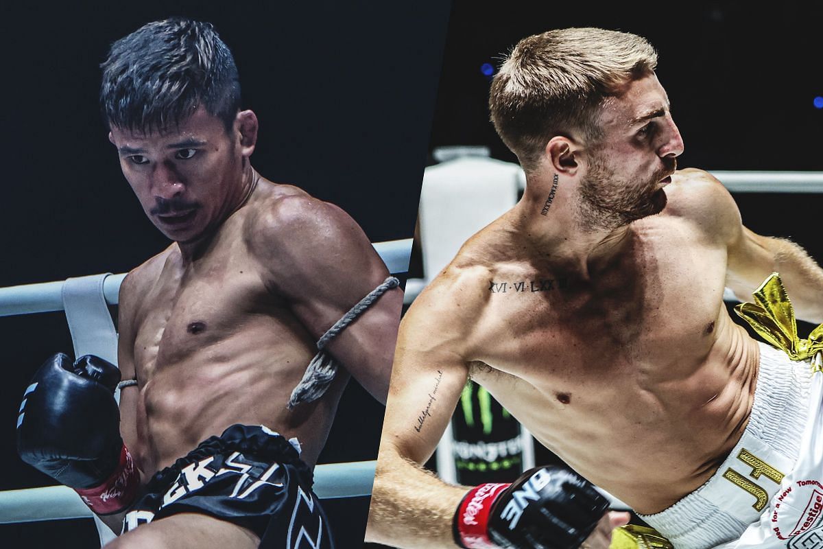 Superlek Kiatmoo9 and Jonathan Haggerty - Photo by ONE Championship