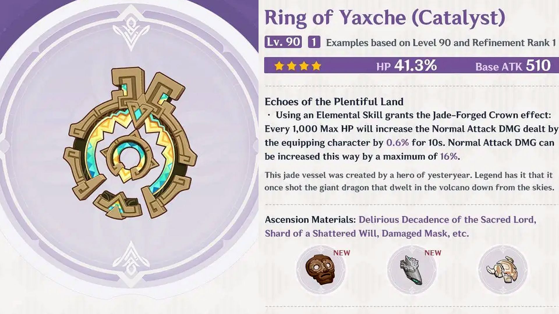 Ring of Yaxche (Image via HoYoverse)