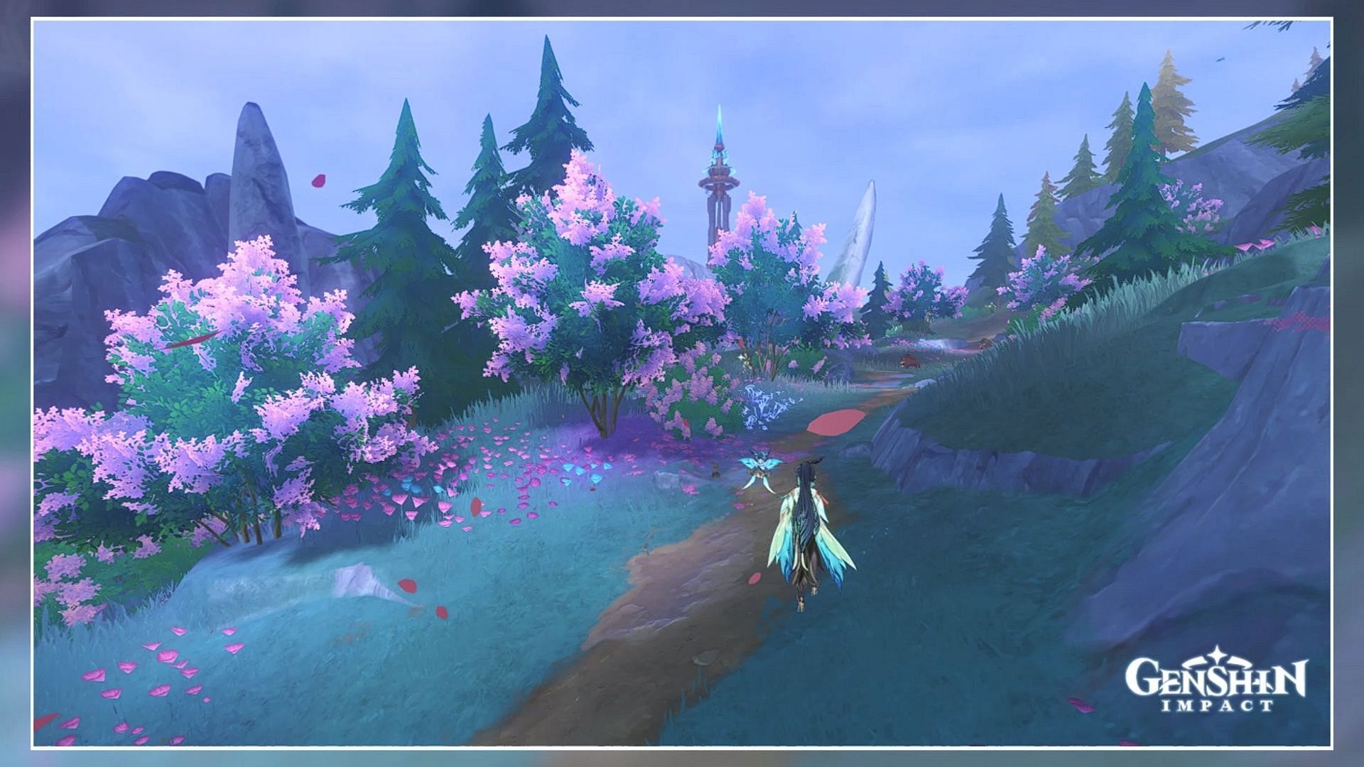 Flowers in the Eerie Mist photography event guide (Image via HoYoverse)