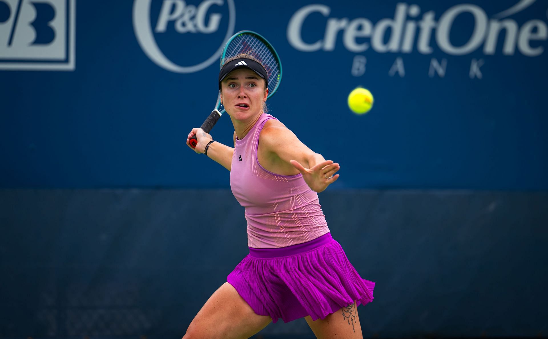 Elina Svitolina in action