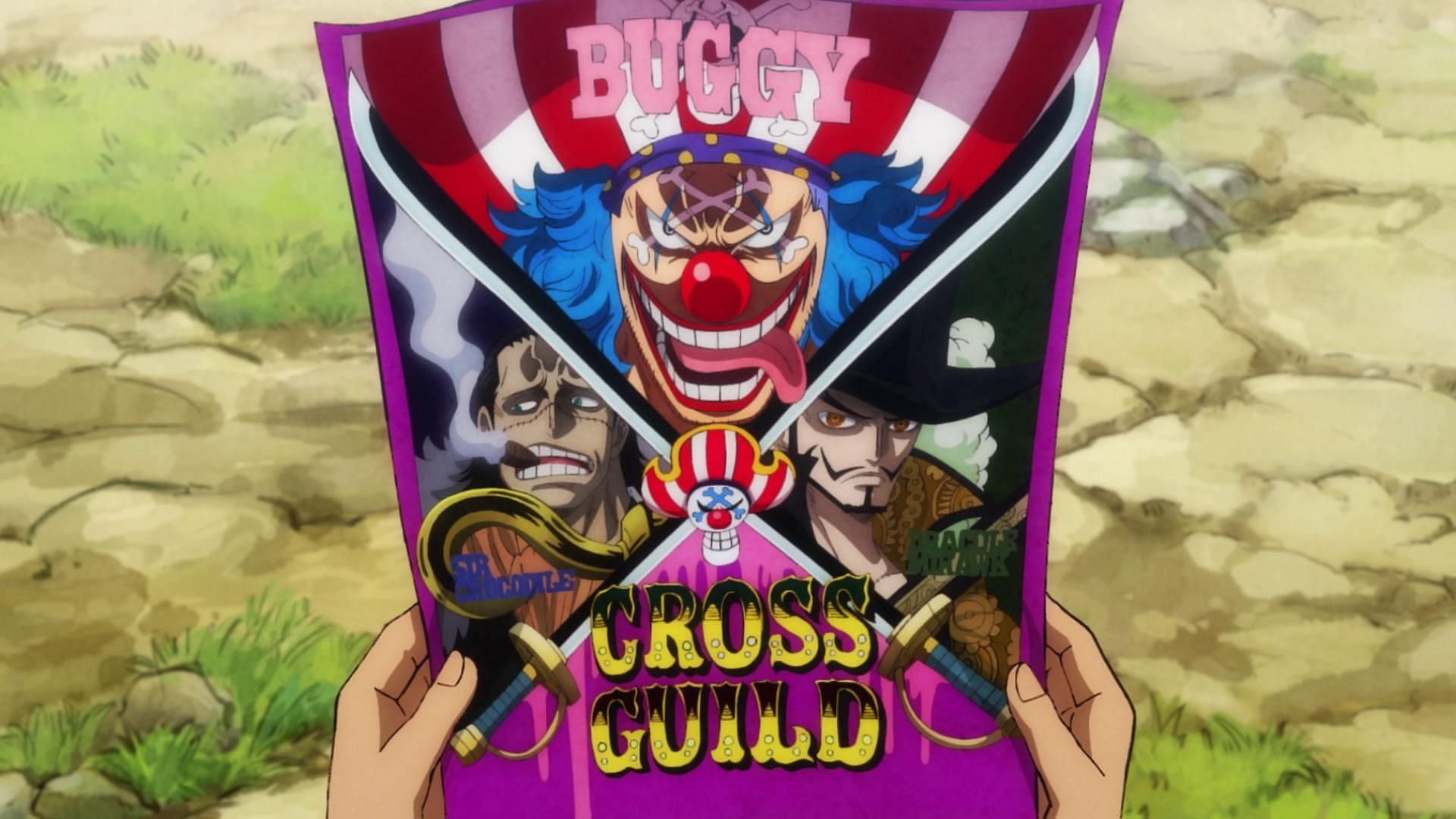 Buggy seems set to enter his Cross Guild into the race to Laugh Tale given One Piece chapter 1122 spoilers (Image via Toei Animation)