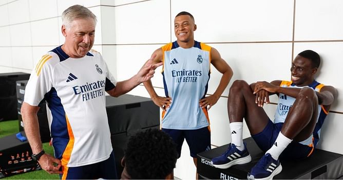 Kylian Mbappe reacts on social media after first training session with Real Madrid squad