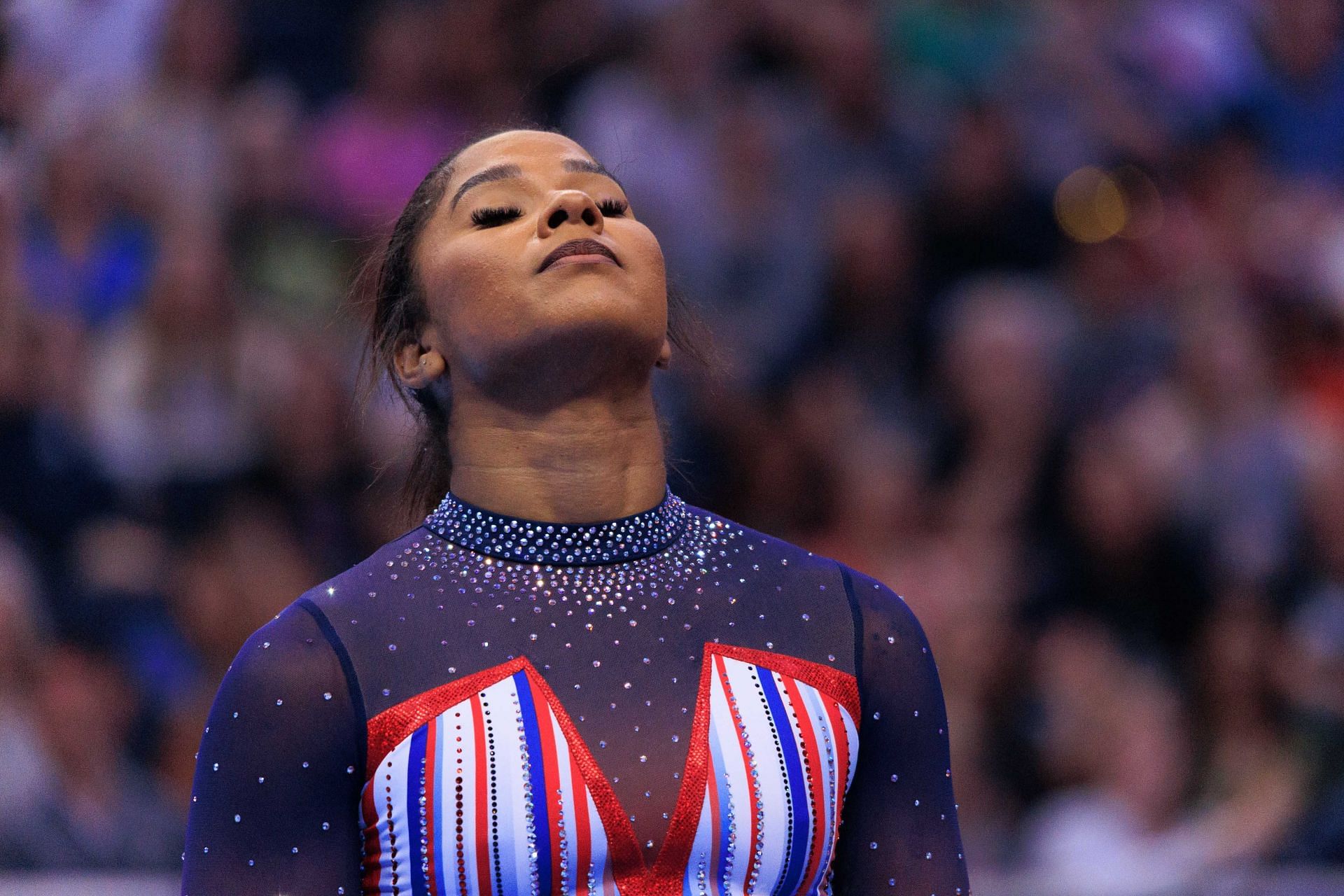 Jordan Chiles at the U.S. Olympic Gymnastics Trials Women&#039;s (Image via: Getty)