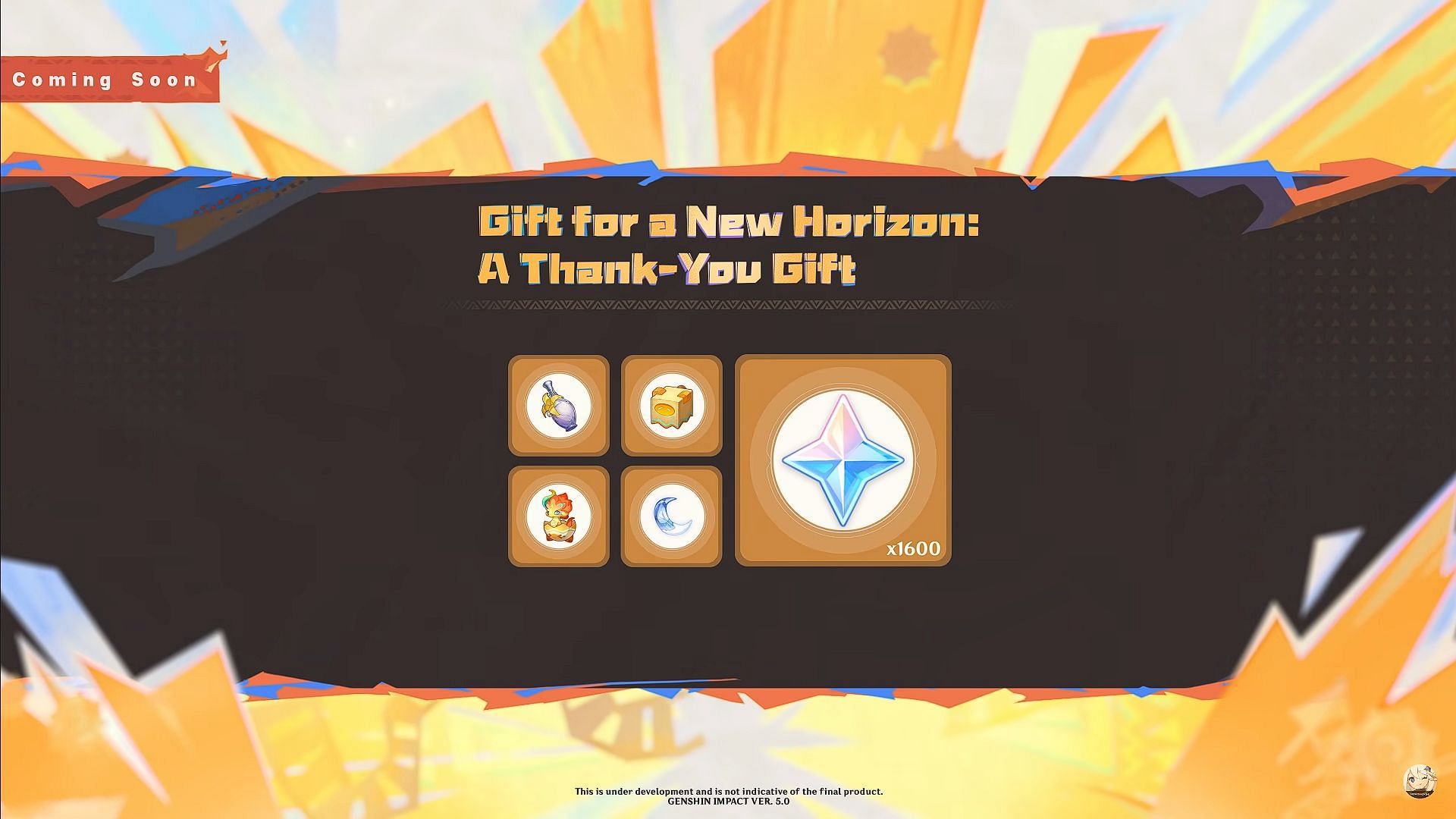 Gift for a New Horizon: A Thank-You Gift (Image via HoYoverse)