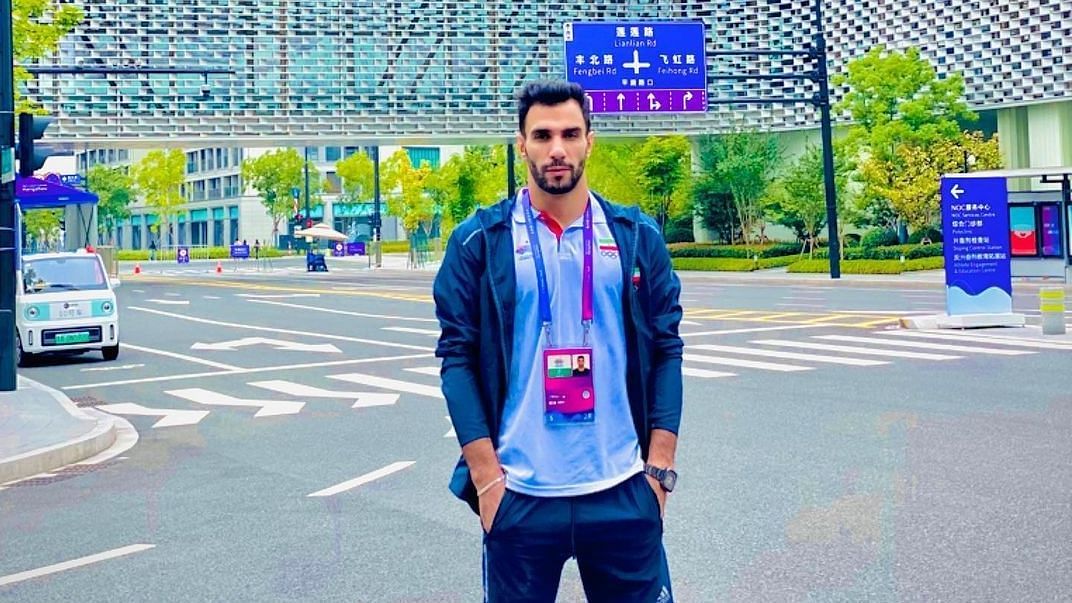 Moein Safaghi at the 2022 Asian Games (Image via Instagram@moein.shafaghii)