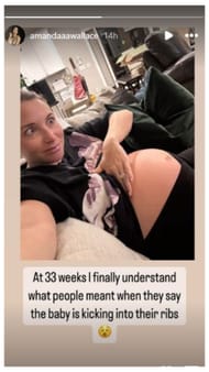 Amanda Wallace's Instagram story