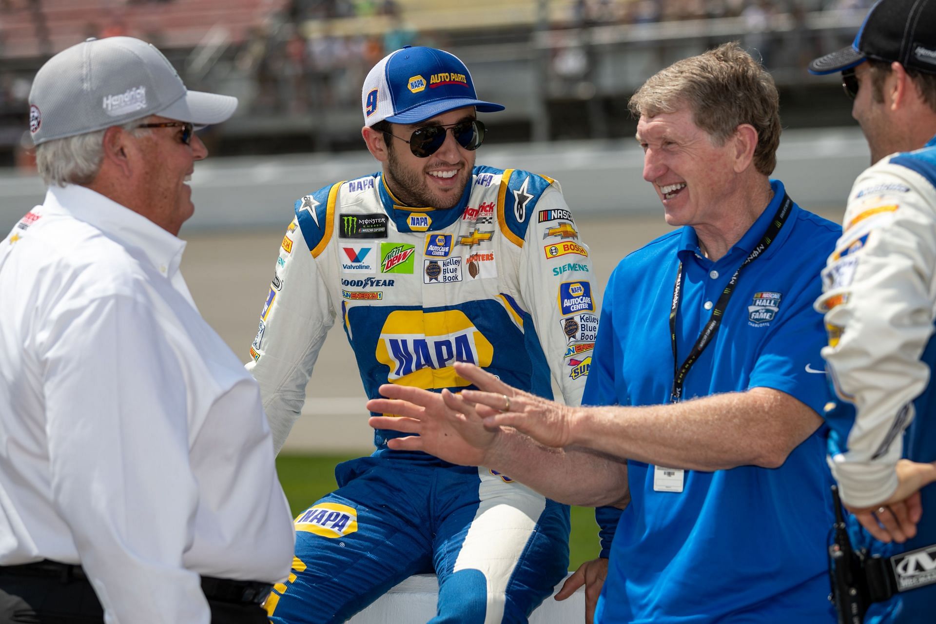 Chase Elliott and Bill Elliott (Photo via Getty Images)