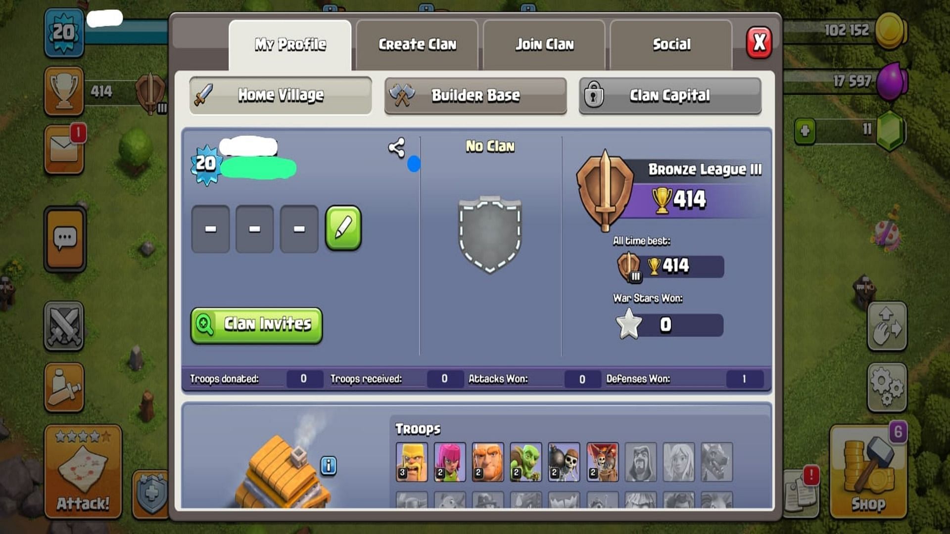 The Player Tag is hidden with a Green color (Image via Supercell)