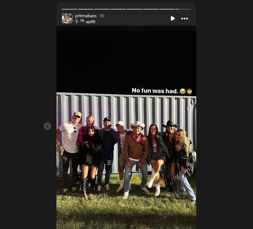 Rachel shared a group photo, Cam was to the left (Credit: Rachel Yelena on IG)