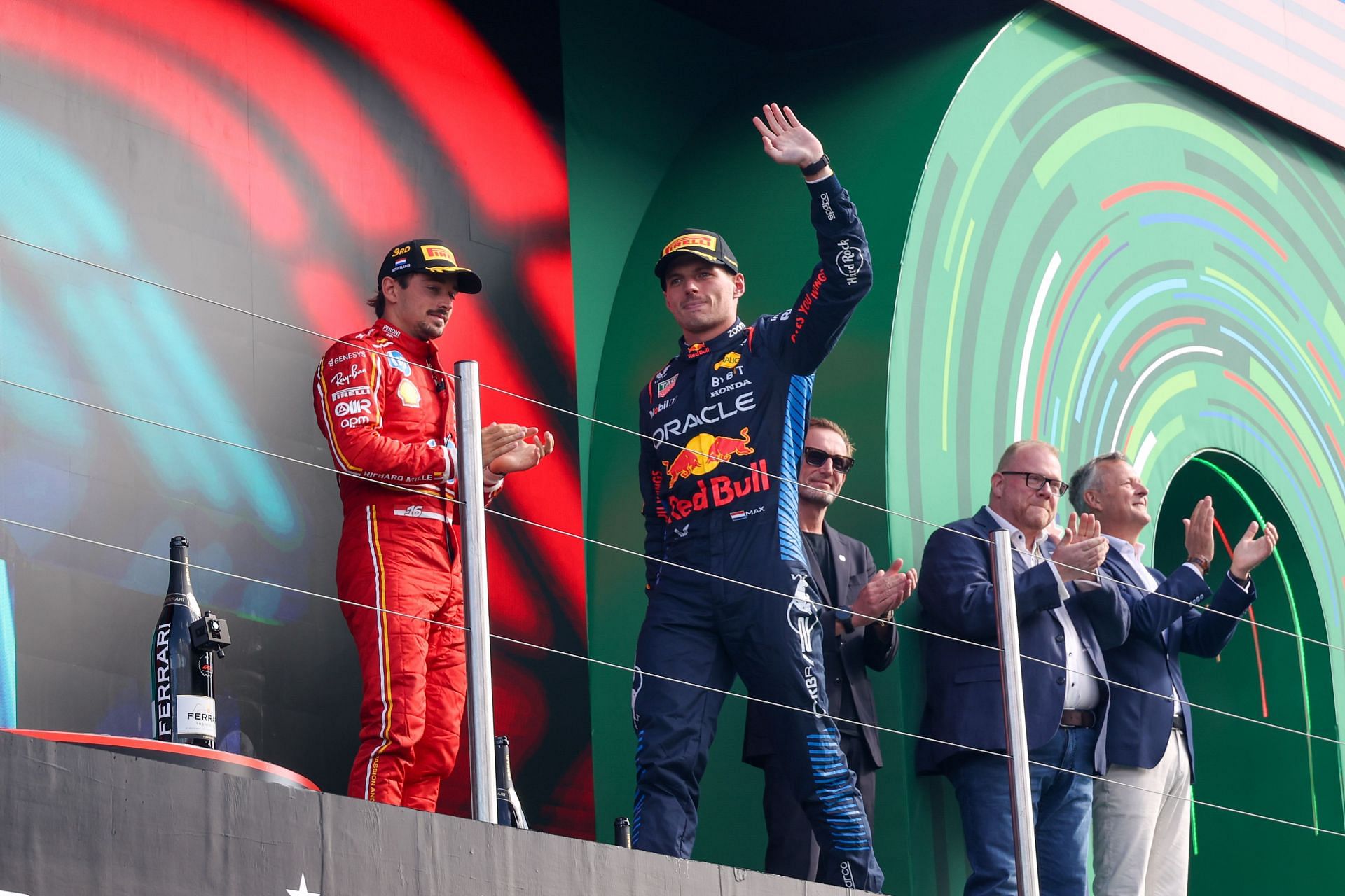 Max Verstappen of the Netherlands and Oracle Red Bull Racing during the 2024 Dutch Grand Prix after his P2 finish at Zandvoort. Source: Getty Images