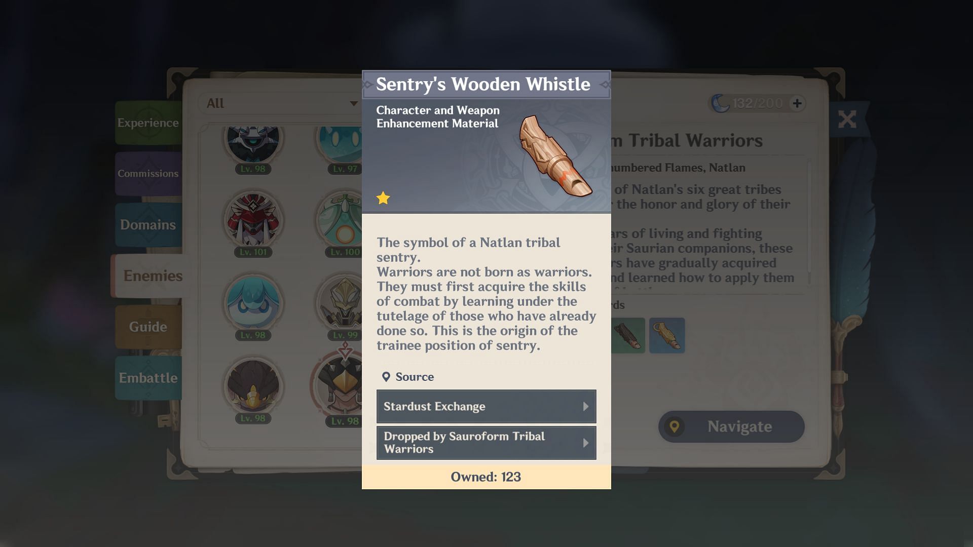 Sentry&#039;s Wooden Whistle (Image via HoYoverse)