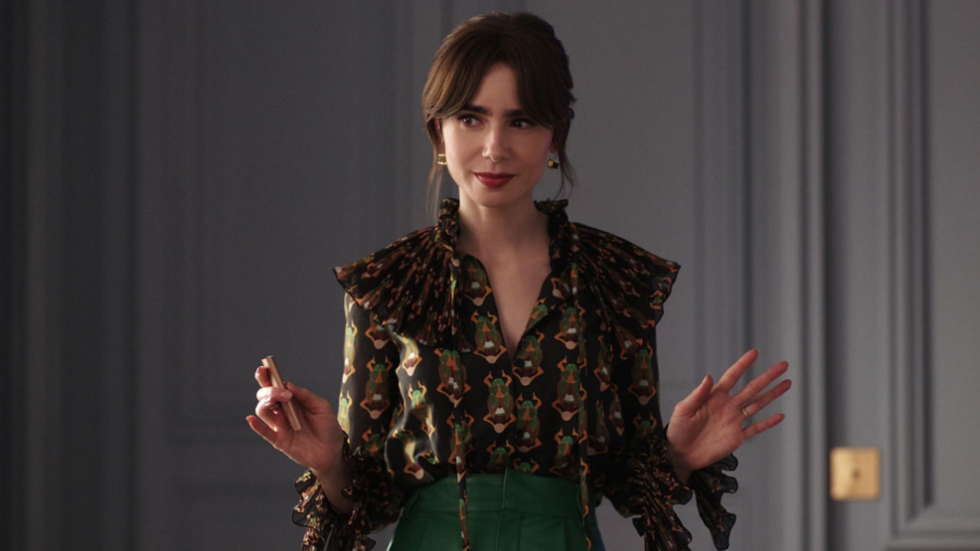 Lilly Collins in Emily in Paris (Image via Netflix)