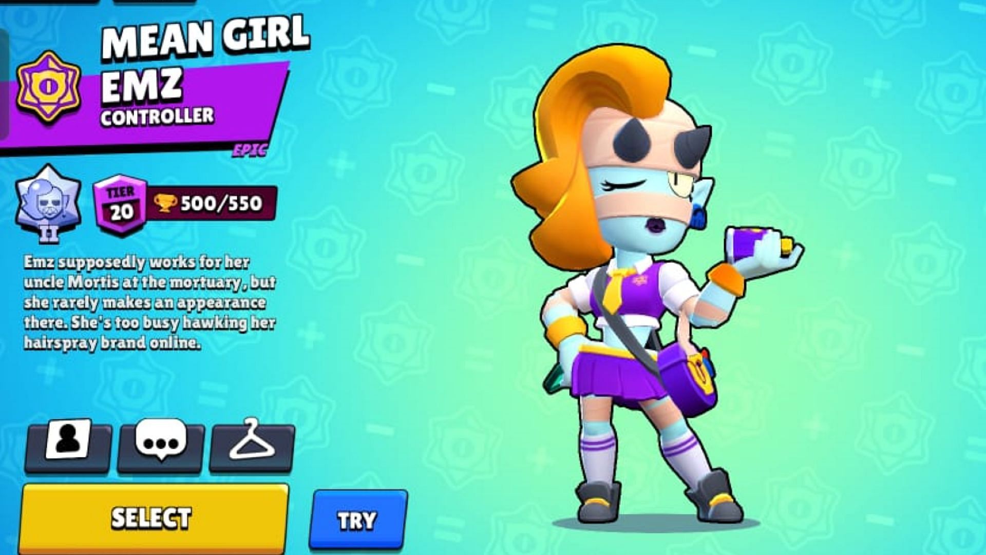 Screenshot of Emz (Image via Supercell)