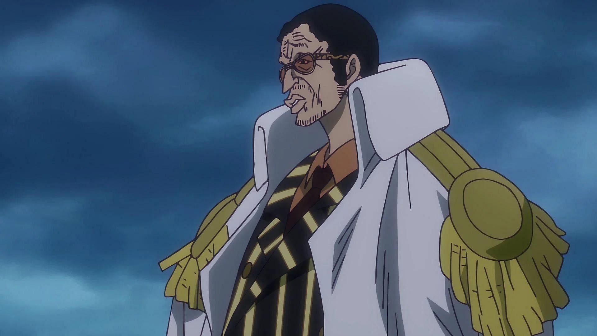 Admiral Kizaru as shown in the One Piece anime (Image via Toei Animation)