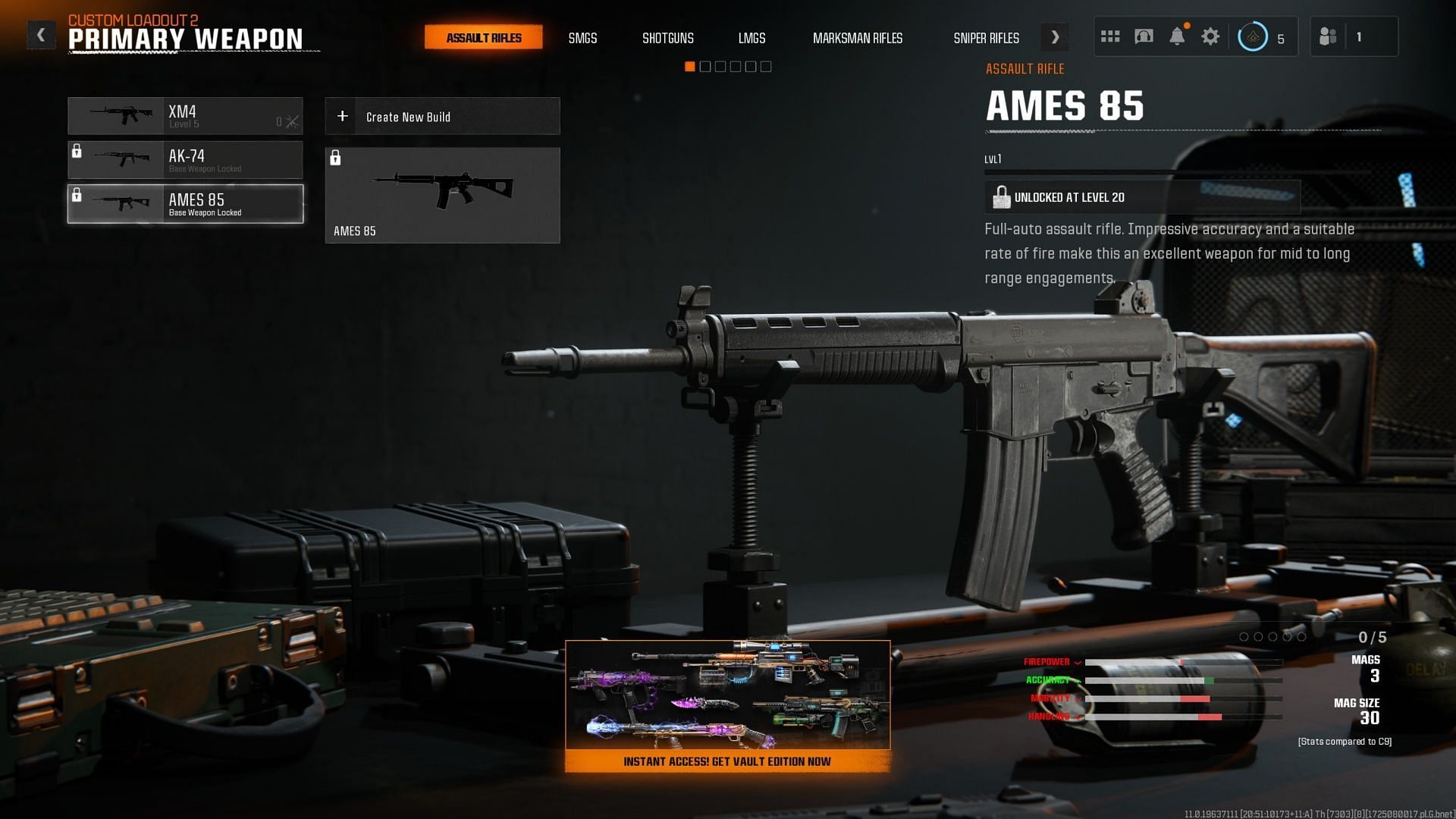 AMES 85 assault rifle in BO6 (Image via Activision)