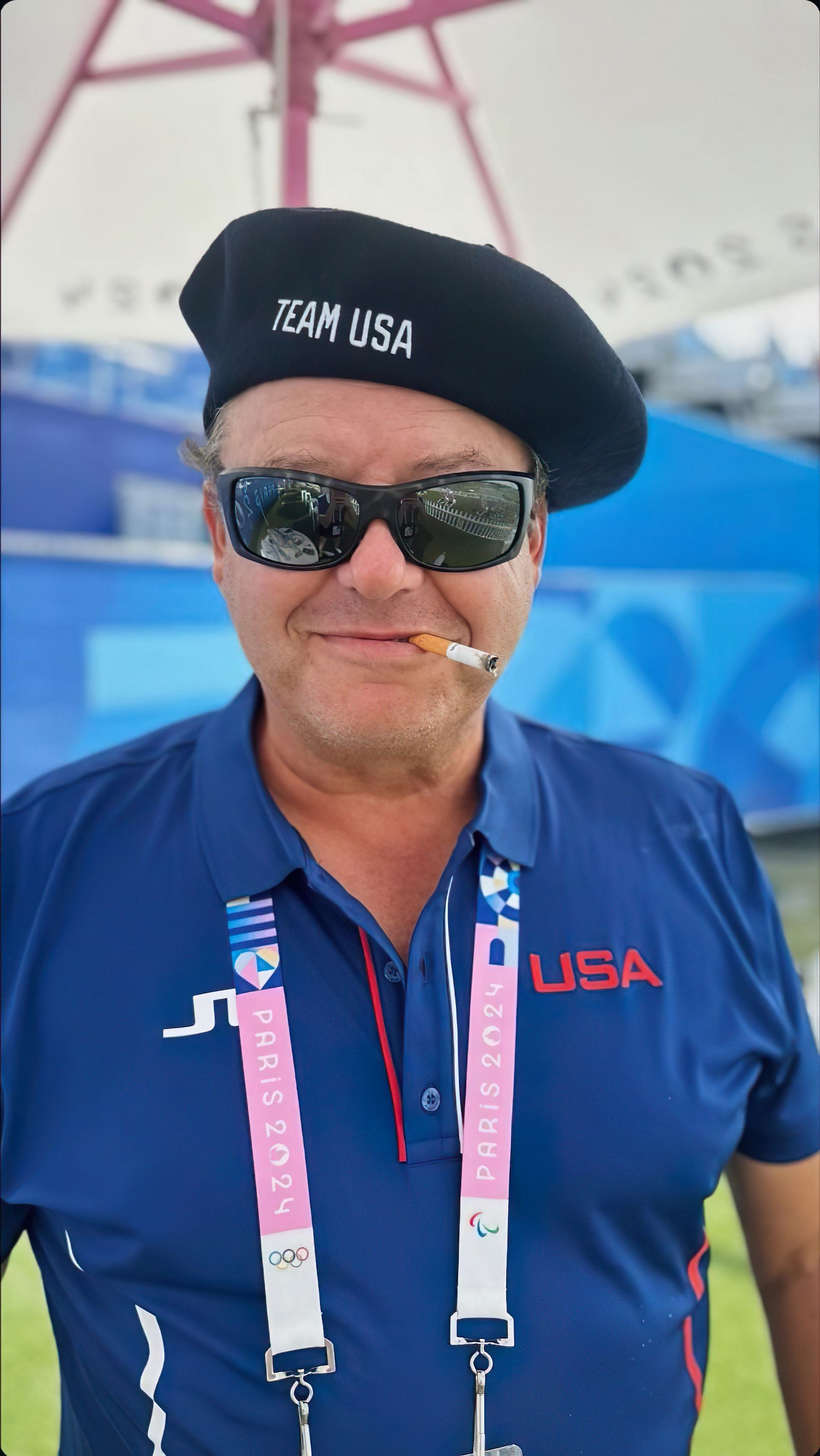 Xander Schauffele&rsquo;s father Stefan Schauffele at the 2024 Paris Olympics. Image via Instagram @maya_schauffele