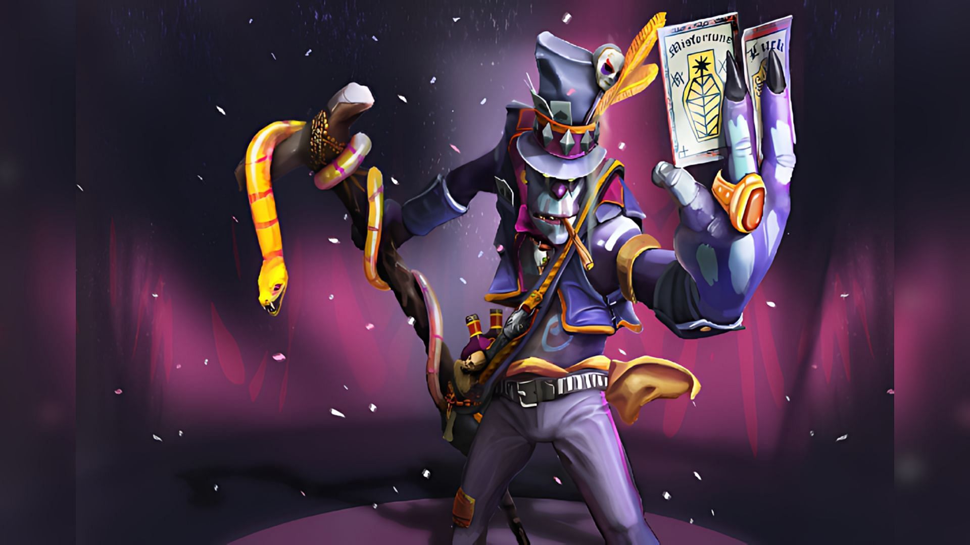 Witch Doctor&#039;s Garments of the Devilish Conjurer set (Image via Valve)