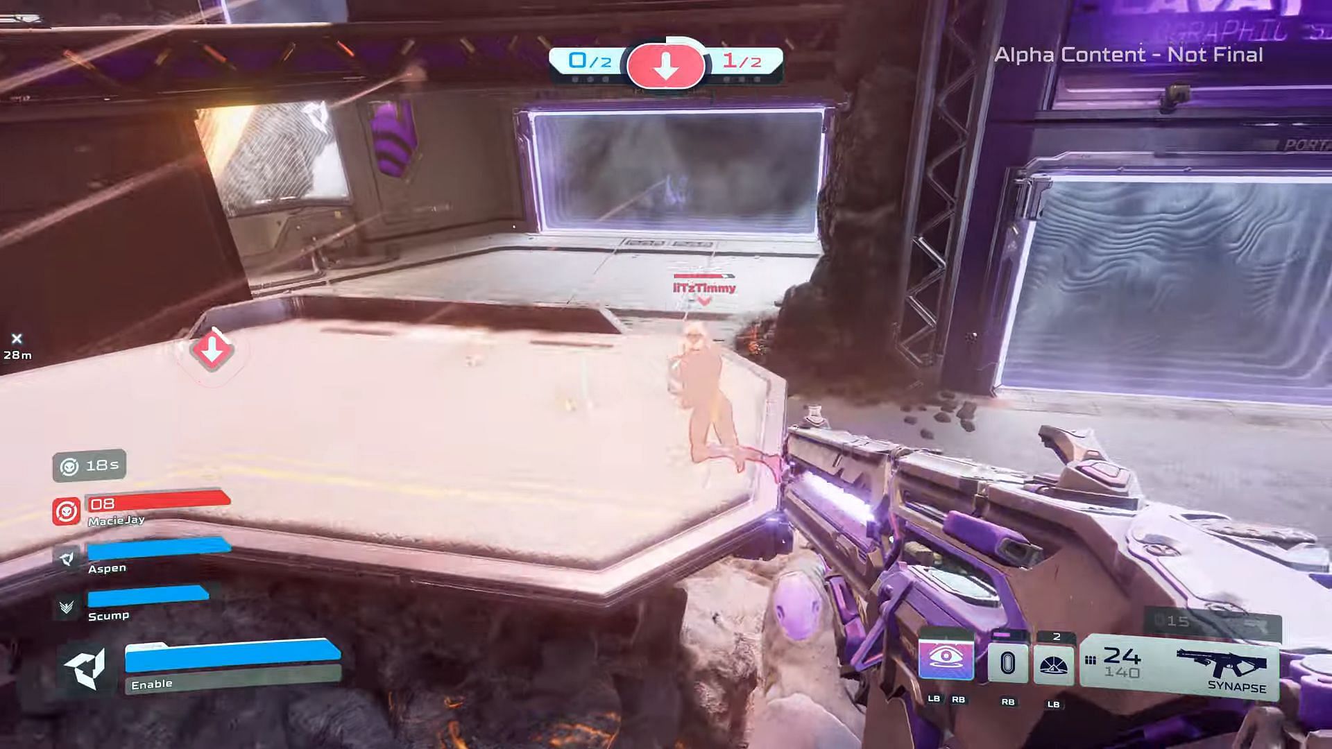 Hypersight ability in Splitgate 2 (Image via 1047 Games)