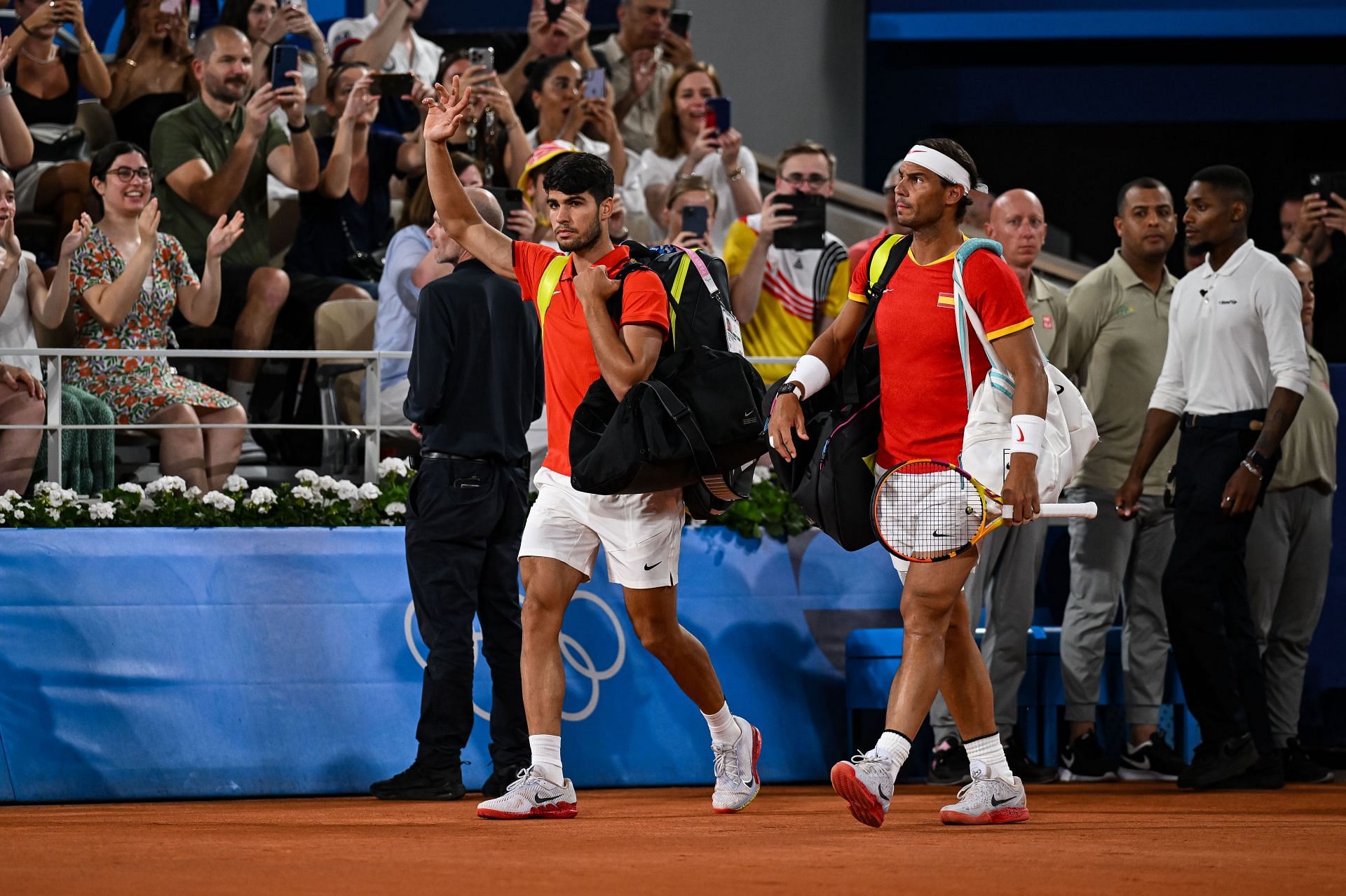 Carlos Alcaraz and Rafael Nadal at the Paris Olympics (Image source: GETTY)