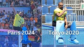 [WATCH] PR Sreejesh recreates the iconic moment from Tokyo after winning bronze-medal match against Spain at Paris Olympics 2024