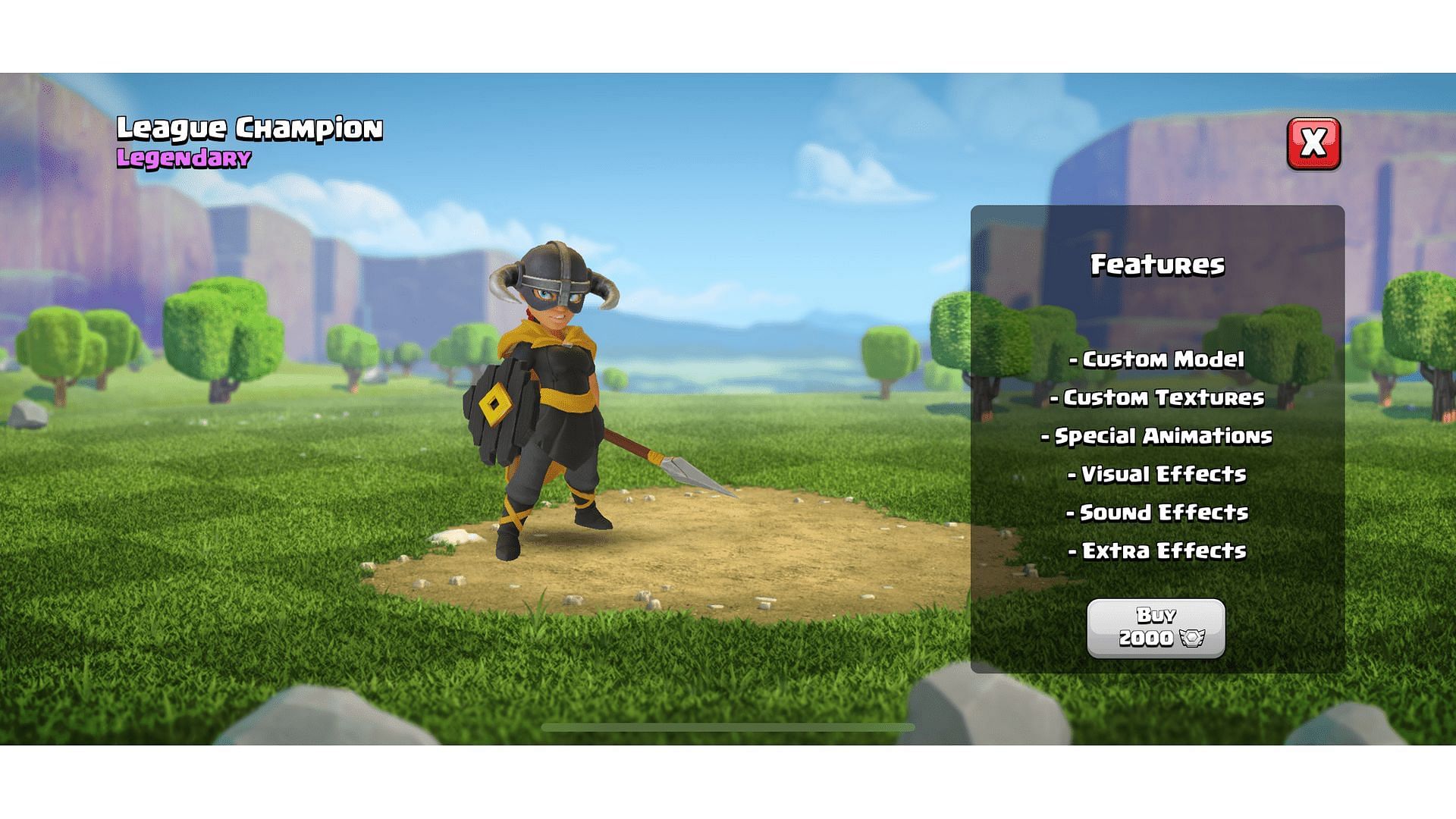 The in-game description of the skin (Image via Supercell)