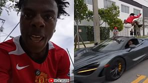 "Being able to jump that high is wild": Fans react to IShowSpeed jumping over two incoming sports cars