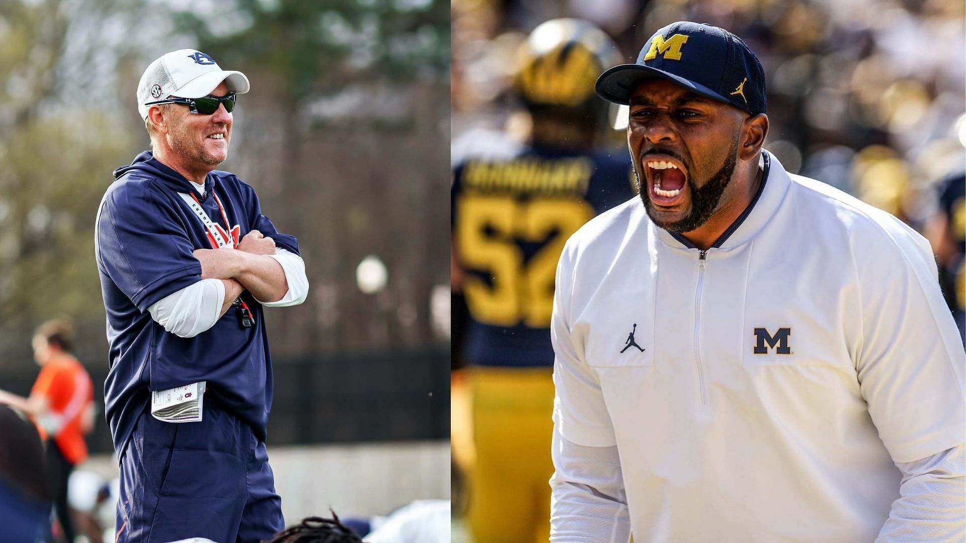 Hugh Freeze and Sherrone Moore (Images via Instagram/Hugh Freeze and Sherrone Moore)