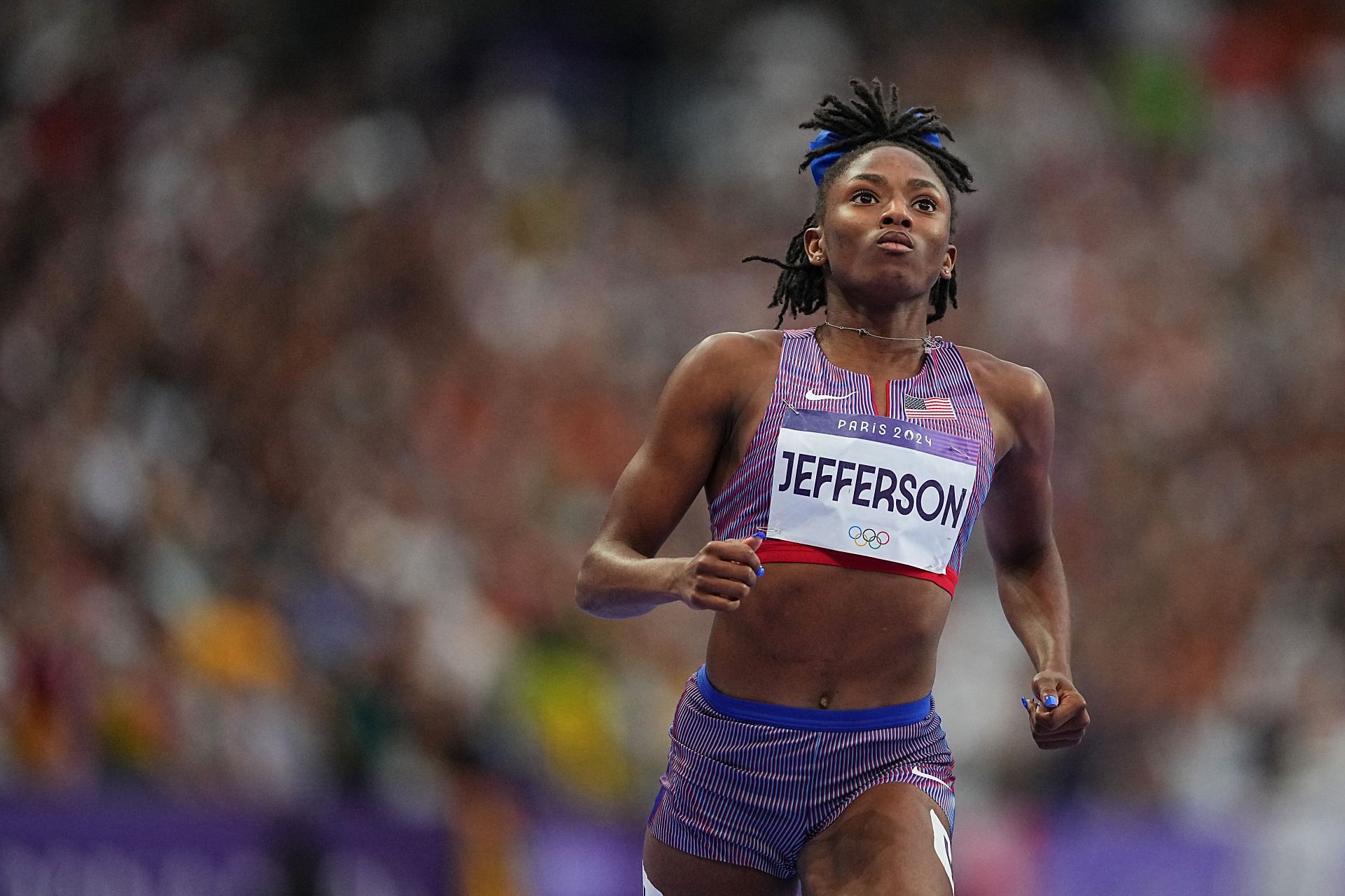 Jefferson in the eighth day of the 2024 Olympics (Image via: Getty)