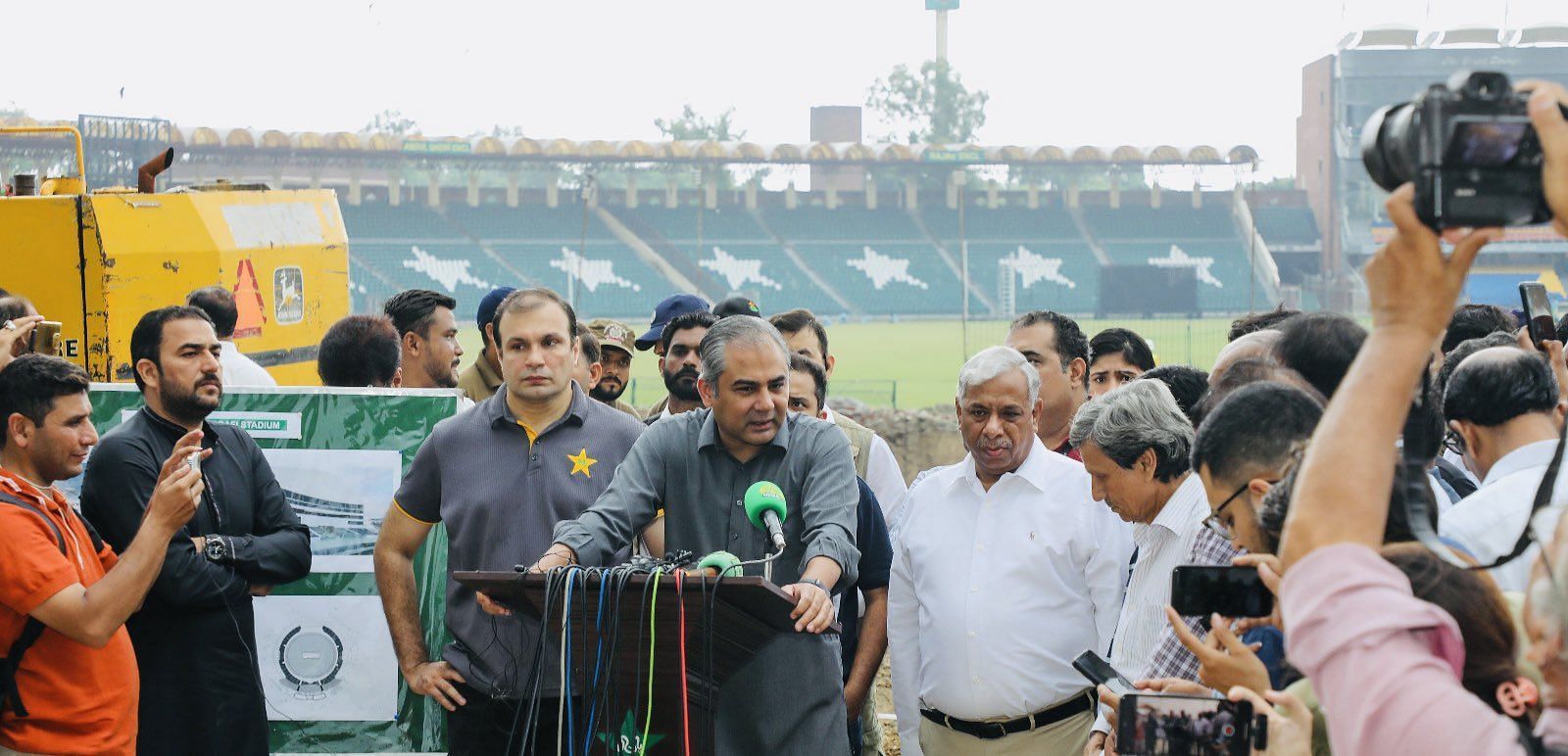 PCB chief Mohsin Naqvi. (Pakistan cricket Twitter)