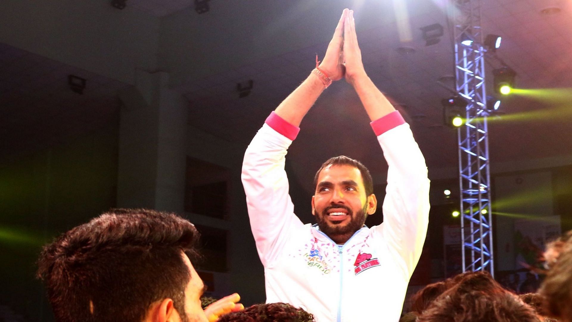 Anup Kumar (Image via X@ProKabaddi)