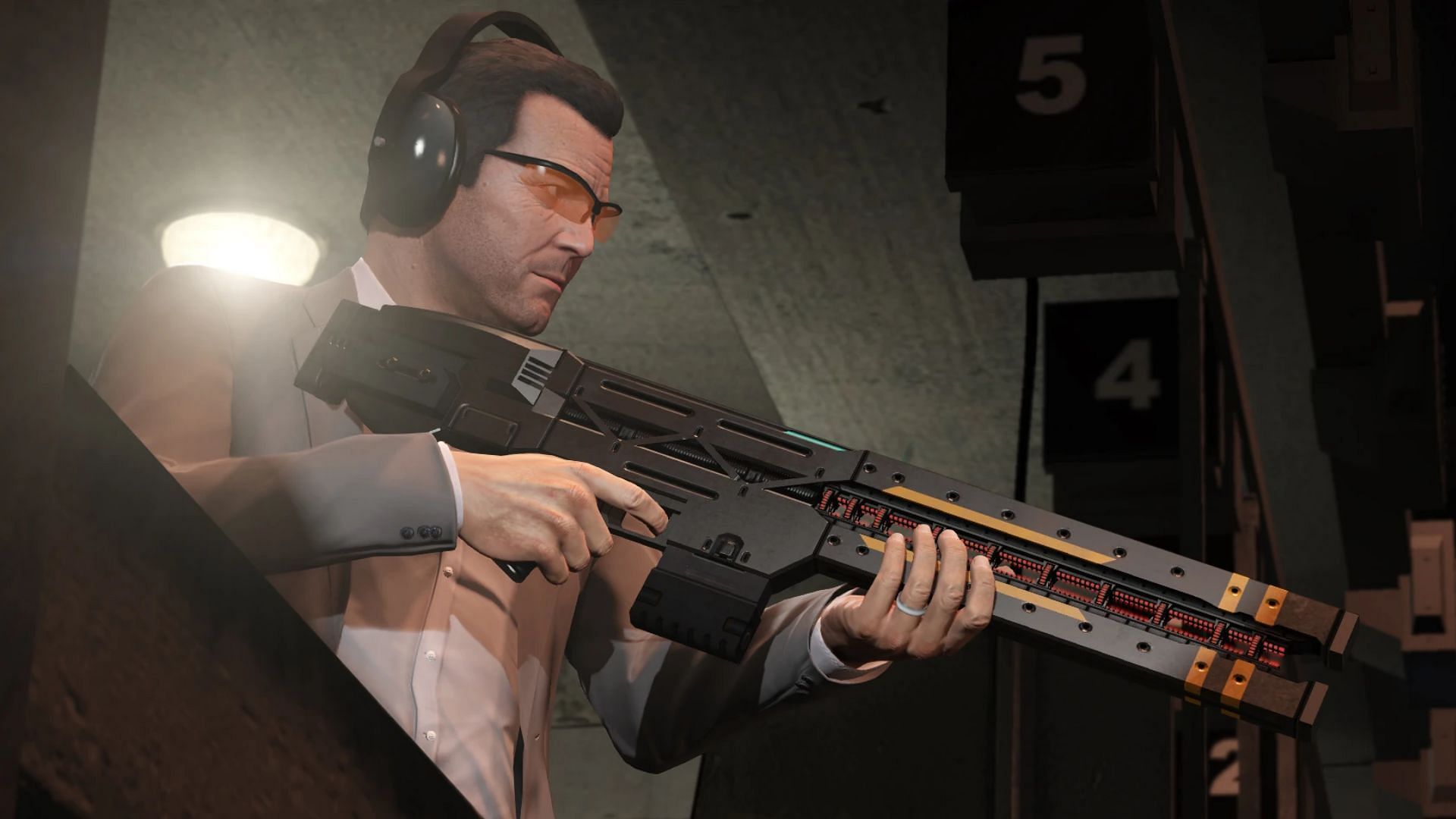 The Railgun was added in the Enhanced Edition (Image via Rockstar Games)