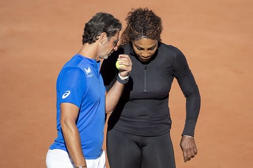 Patrick Mouratoglou (L) and Serena Williams (R) (Source: Getty)