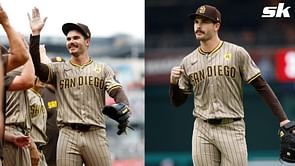 PHOTO: Padres star Dylan Cease reveals his latest abstract artwork featuring 'autos' from teammates Manny Machado & Joe Musgrove