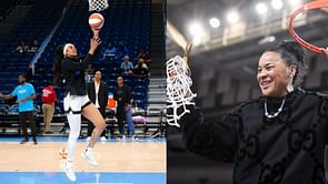 South Carolina HC Dawn Staley makes a cheeky offer to former Gamecocks star Kamilla Cardoso: "Coach got you!"