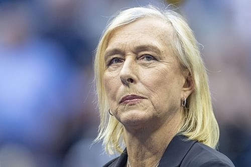 Martina Navratilova at the 2022 US Open (Source: Getty)