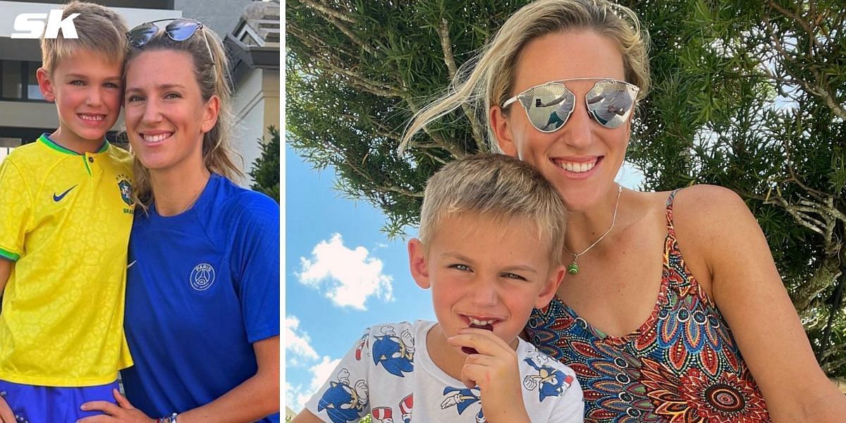 Victoria Azarenka pictured with son Leo - Image Source: Instagram/ @vichka35