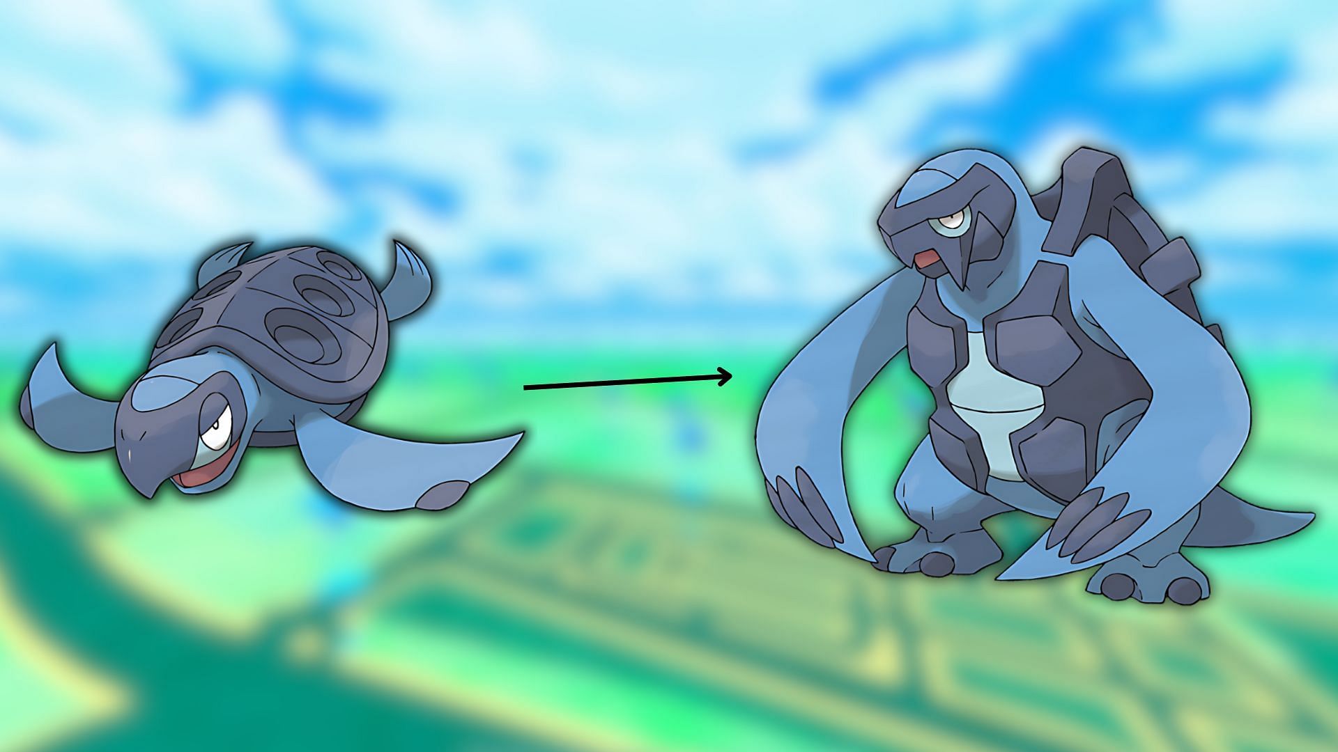 Tirtouga and its evolution Carracosta (Image via The Pokemon Company)