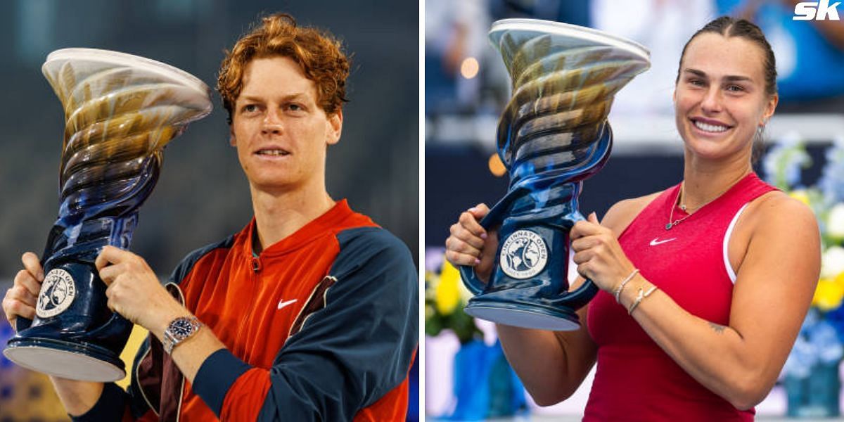 Jannik Sinner (L) and Aryna Sabalenka (R) [Image Source: Getty Images]