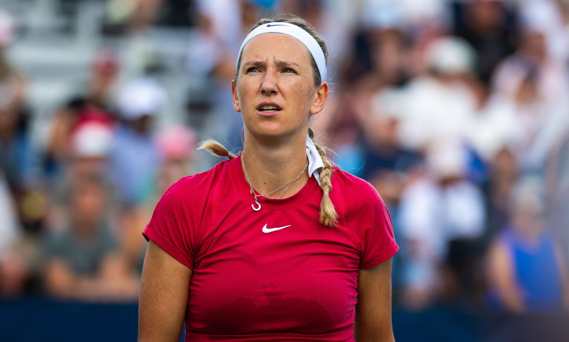 Victoria Azarenka pictured at US Open 2024 (Source: Getty)