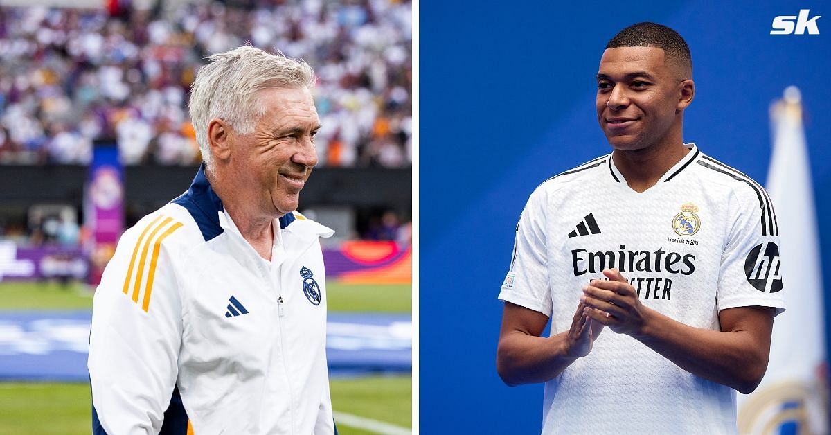 Carlo Ancelotti and Kylian Mbappe (Image via Getty)