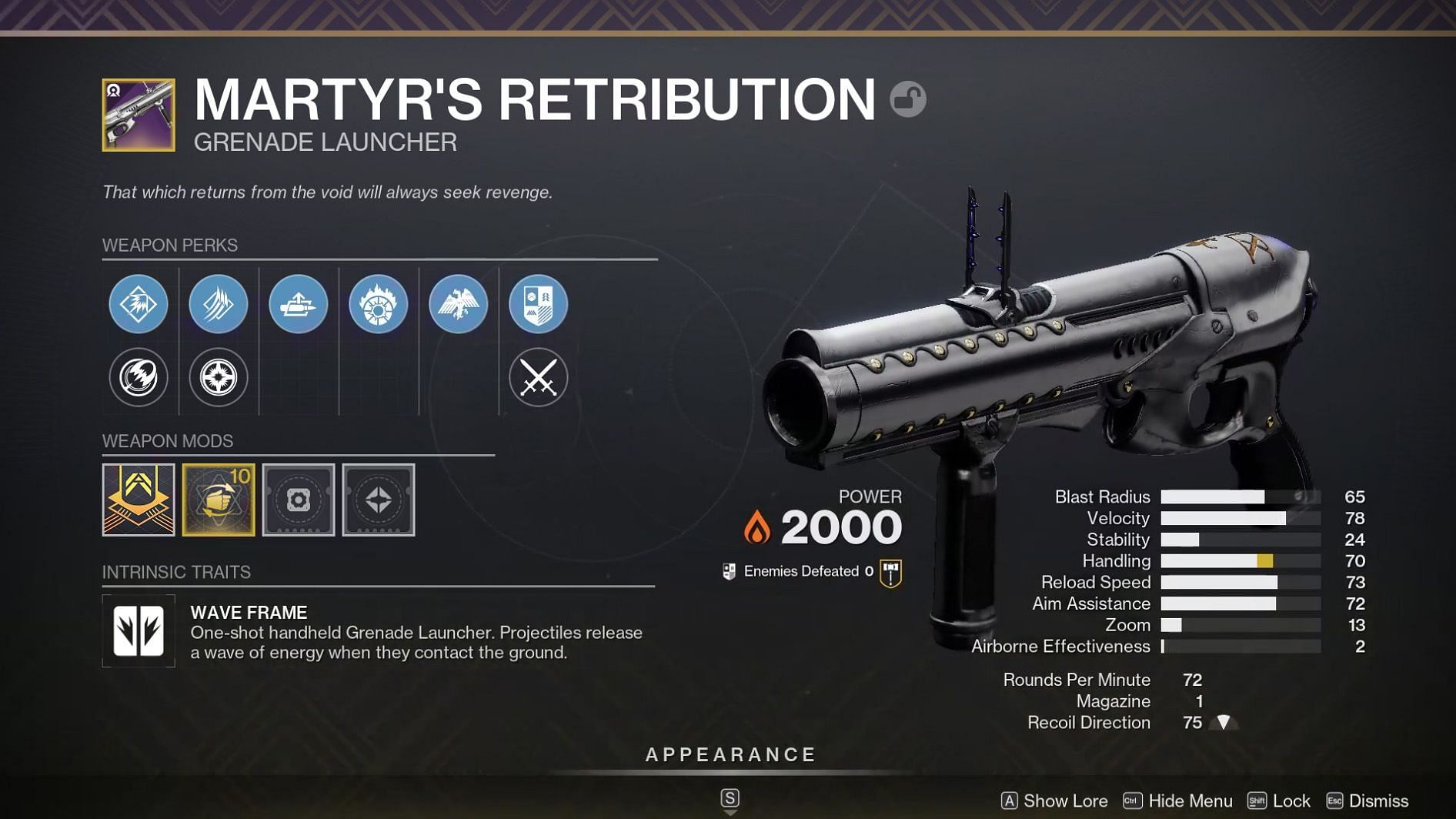 Martyr&#039;s Retribution (Image via Bungie)