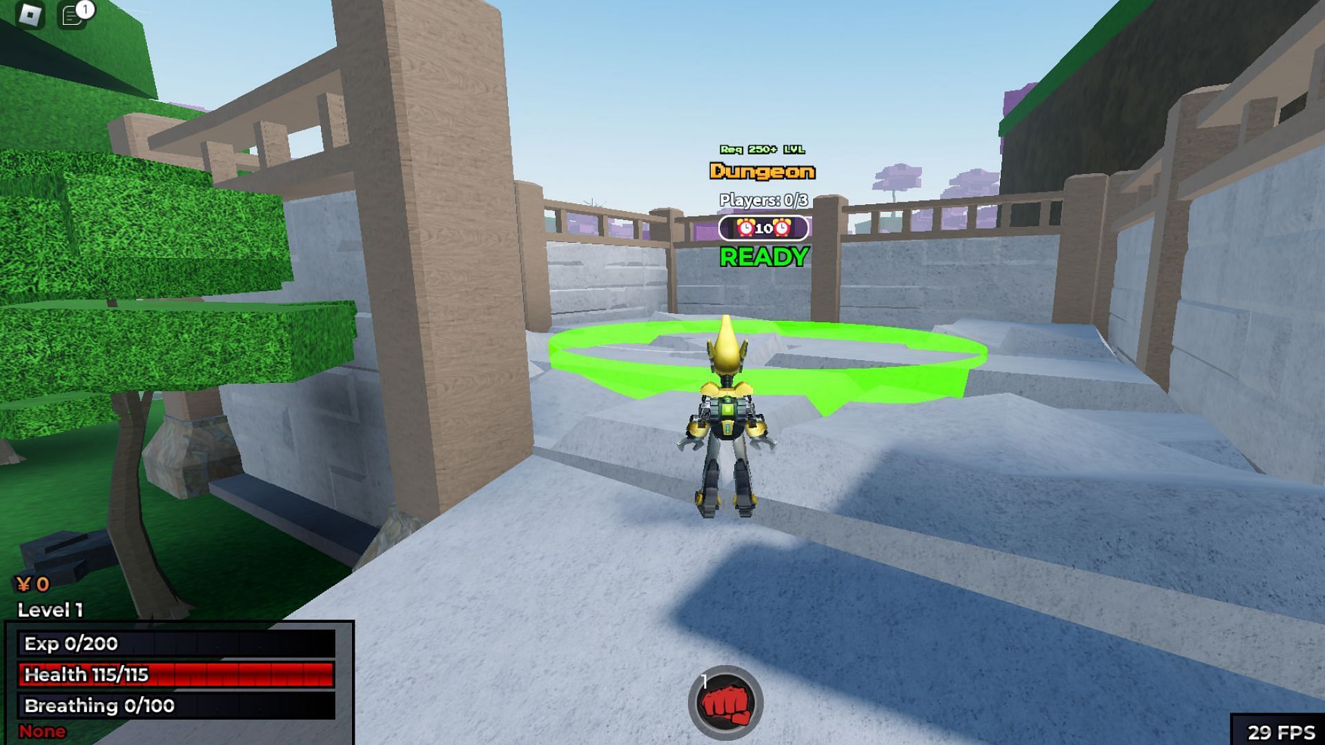 Complete Dungeon to get Crystal Essence (Image via Roblox)