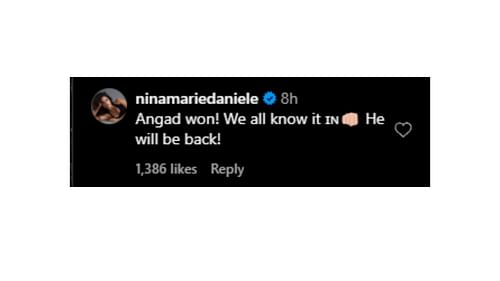 Nina-Marie Daniele's comment