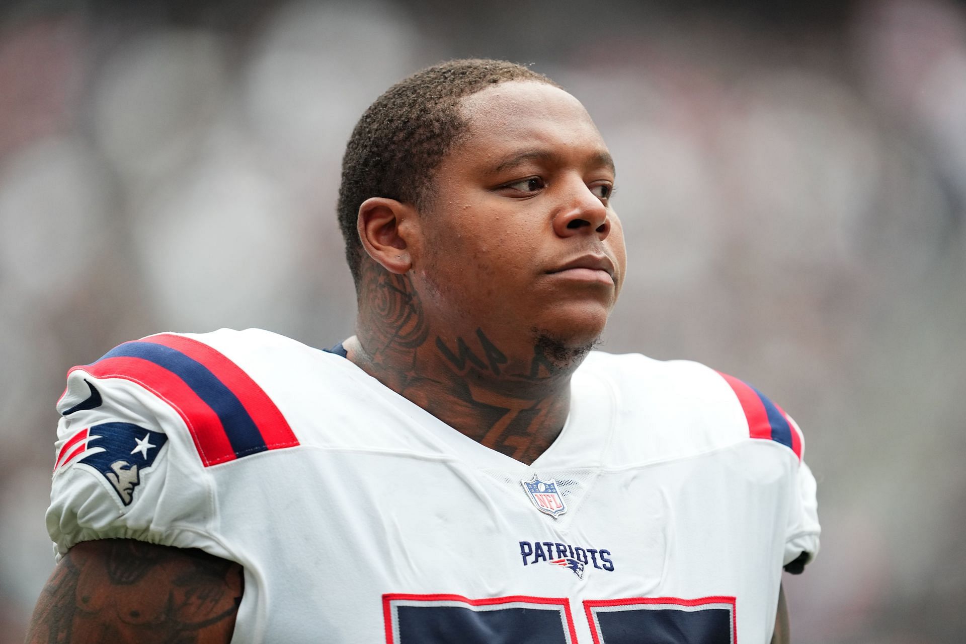 Trent Brown during New England Patriots v Las Vegas Raiders - Source: Getty