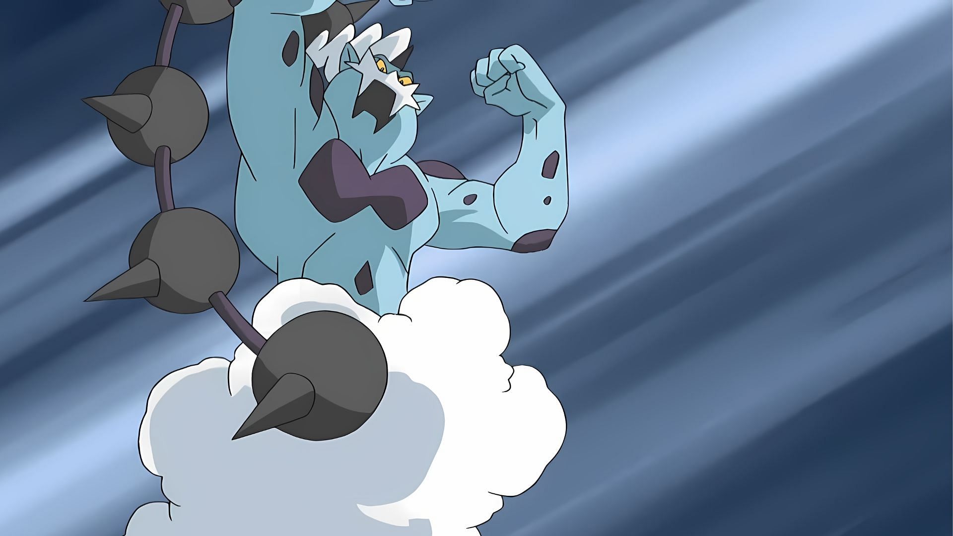 Incarnate Forme Thundurus, as seen in the anime. (Image via TPC)