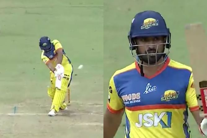 [Watch] Karun Nair smashes his fourth fifty of the season for Mysore Warriors in the Maharaja T20 Trophy 2024