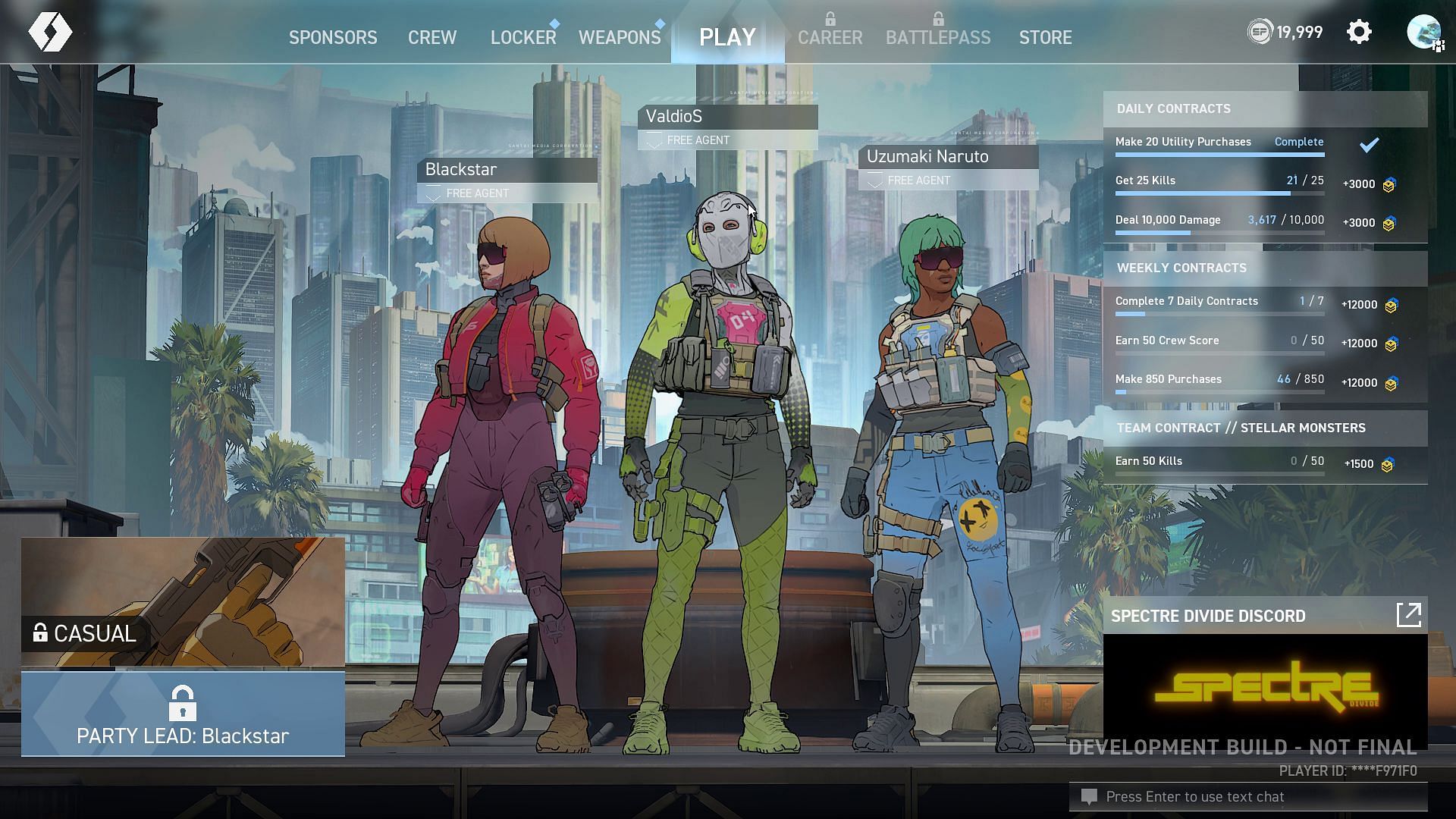 The homescreen and lobby (Image via Mountaintop Studios)