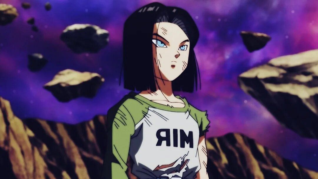 Android 17 as seen in the Super anime (Image via Toei Animation).