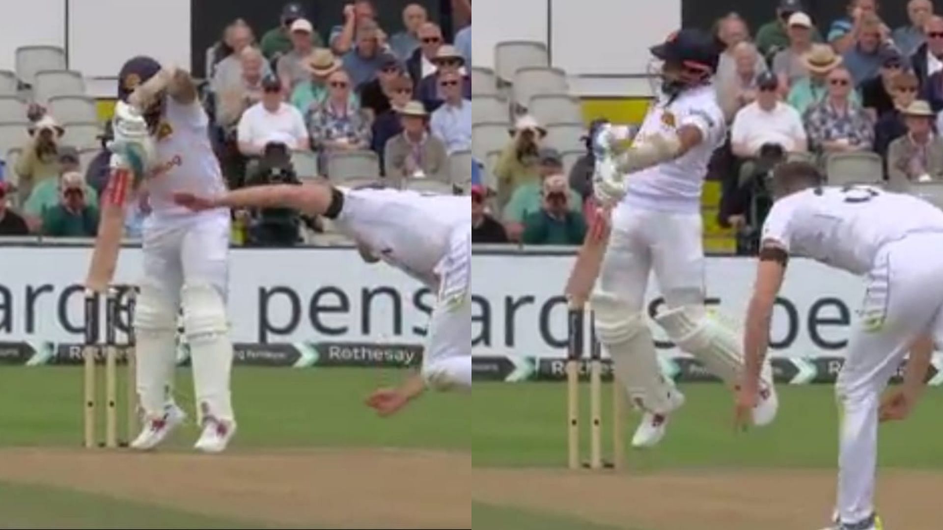Mark Wood dismissed Kusal Mendis for 24 runs (Image credits: @englandcricket on X)