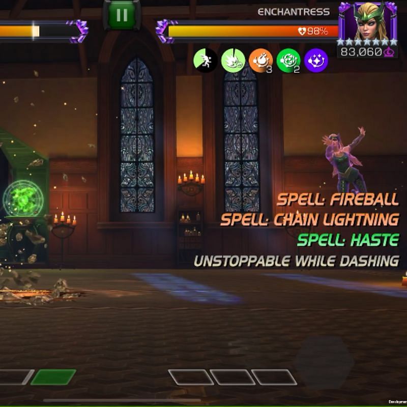 Amora casting spells (Image via Kabam)